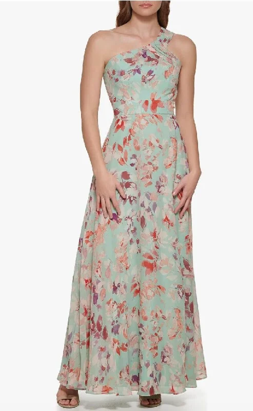 Must Haves 4 - eliza j green floral one shoulder gown