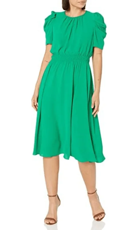 Elegant Women’s Clothing Online London Times T6180M - Flowy Midi Dress