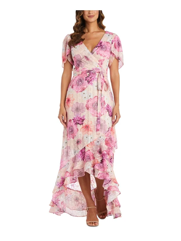 Gift Ideas 8 - nightway pink floral high low dress