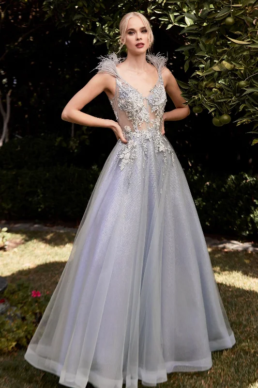 High-End Women’s Apparel Cinderella Divine CB091 Sexy Sleeveless Long Prom Dress