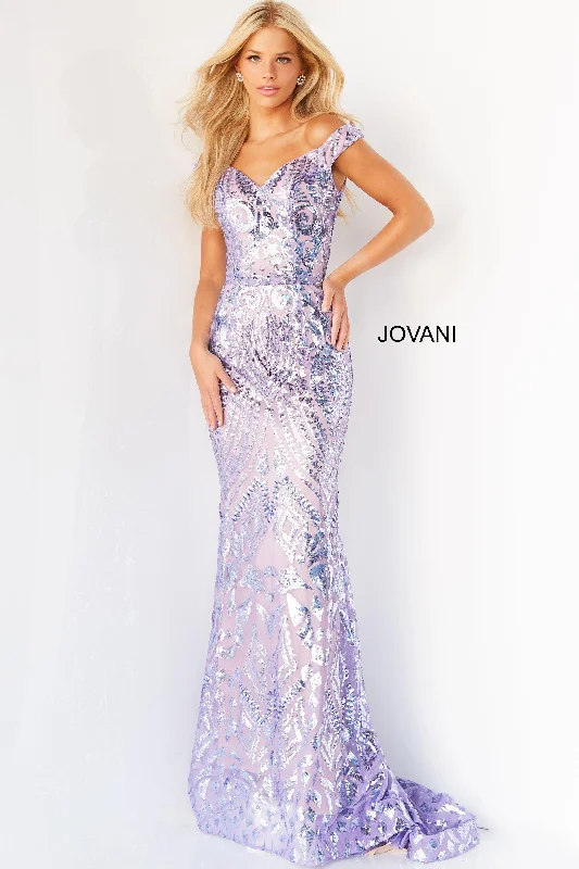 Flash Discount Jovani 06629 Off Shoulder Long Prom Gown