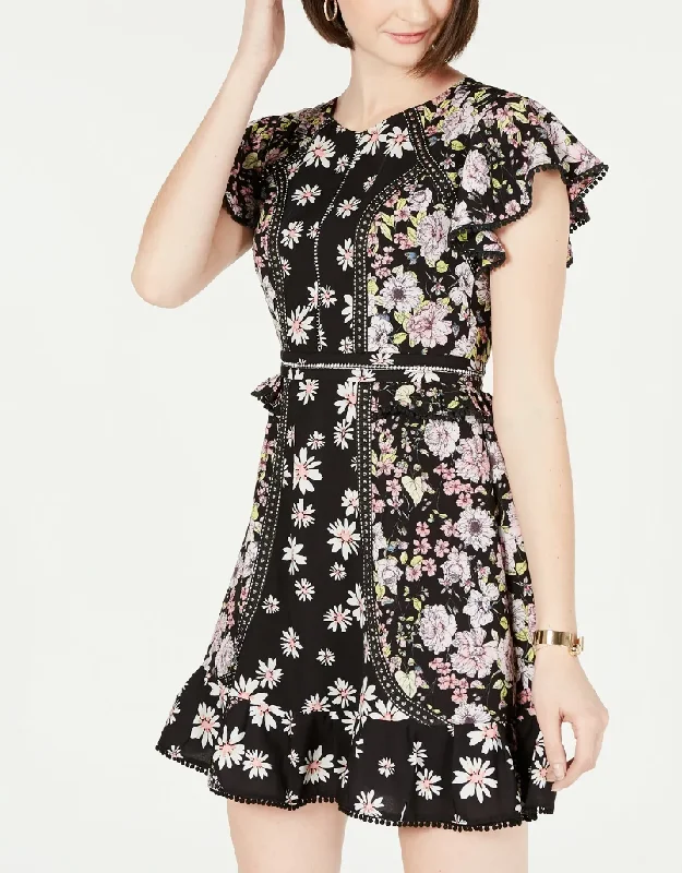 Don't Miss Out 0 - laundry by shelli segal black embroidered floral dress