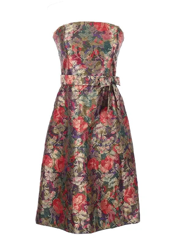 Limited Edition 5 - david meister strapless floral brocade dress