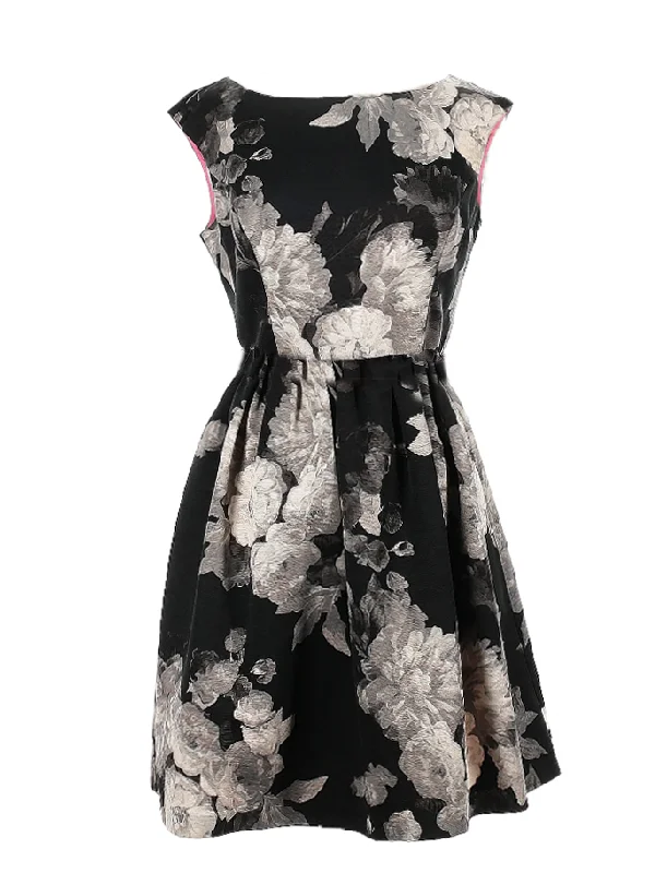 Hot Deals 8 - eliza j black & grey floral dress