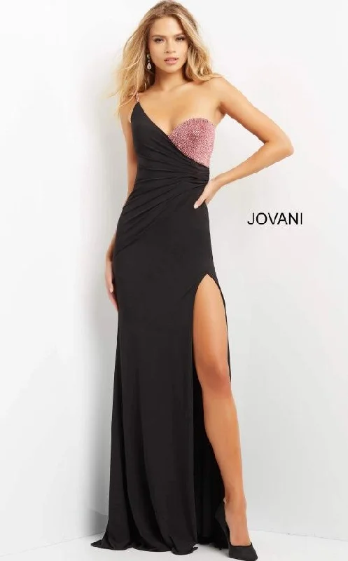 Big Discounts Jovani 09021 One Shoulder Long Formal Prom Gown