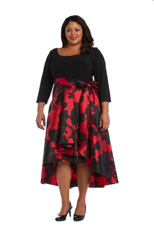 Best Clearance Sales Right Now R&M Richards 1621W High Low Plus Size Cocktail Dress