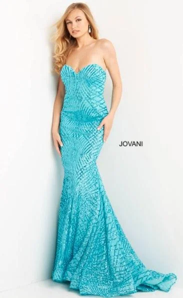 Trendy Threads Jovani 06516 Strapless Long Mermaid Prom Dress