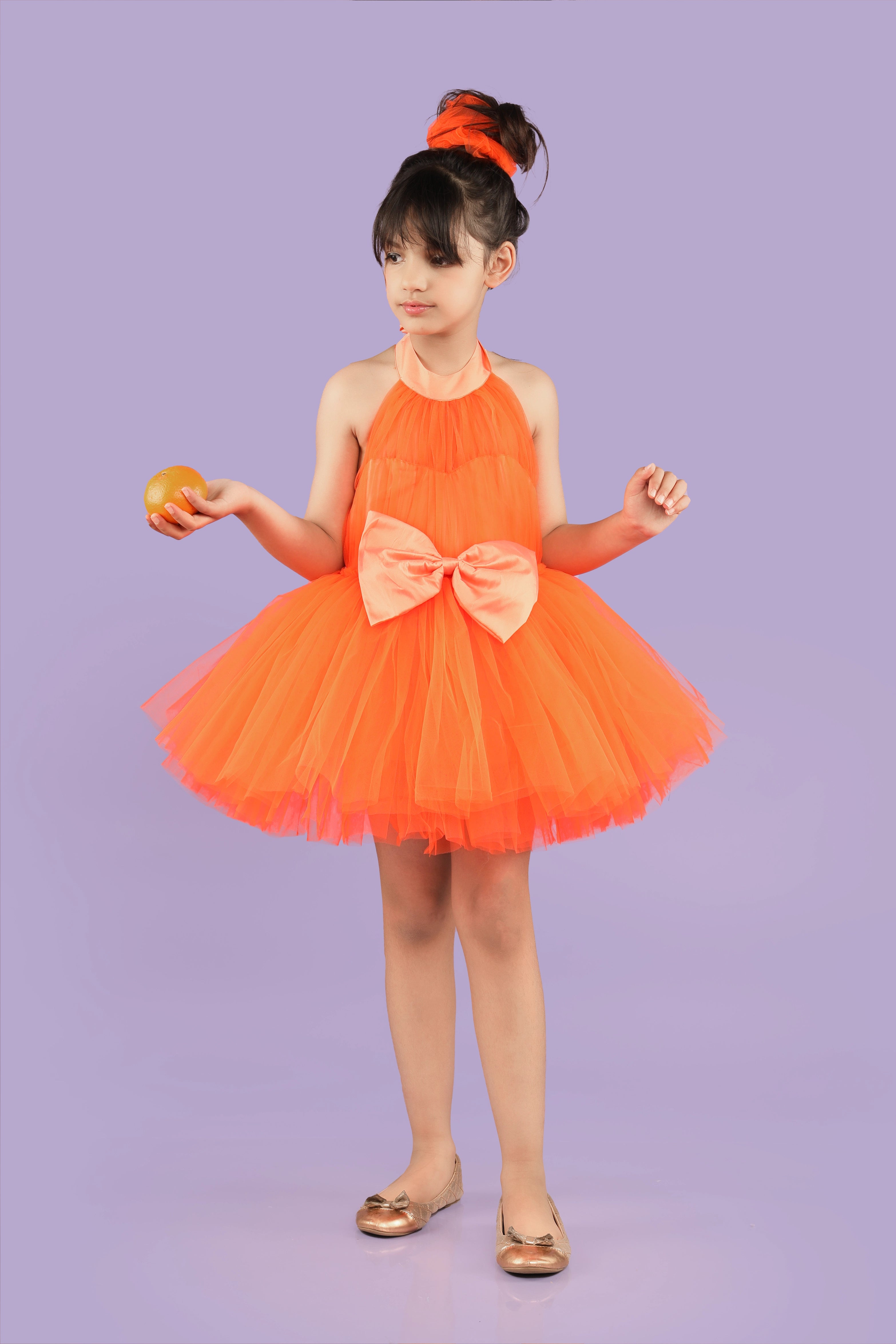 Women Wear Online Orange Pulp Mini Dress