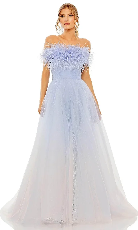 Plus Size Women Wear Mac Duggal 20557 - Strapless Tulle Ballgown