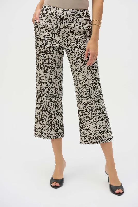 Affordable Online Boutique Joseph Ribkoff - Millennium Geometric Print Culotte Pants