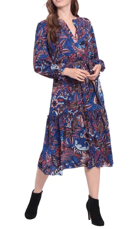 Unleash Your Style London Times T6378M - Casual Midi Dress