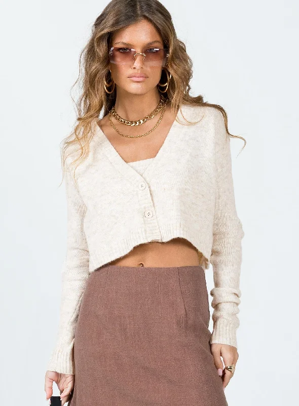 Classic Women's Fashion Swift Cardi Set Beige