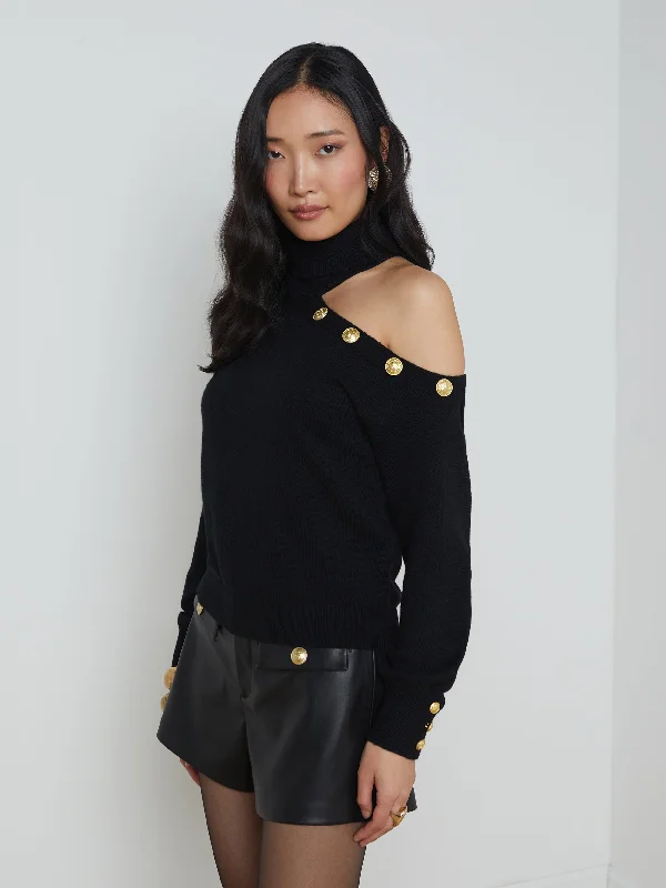 Sophisticated Style Brixie Cutout Turtleneck