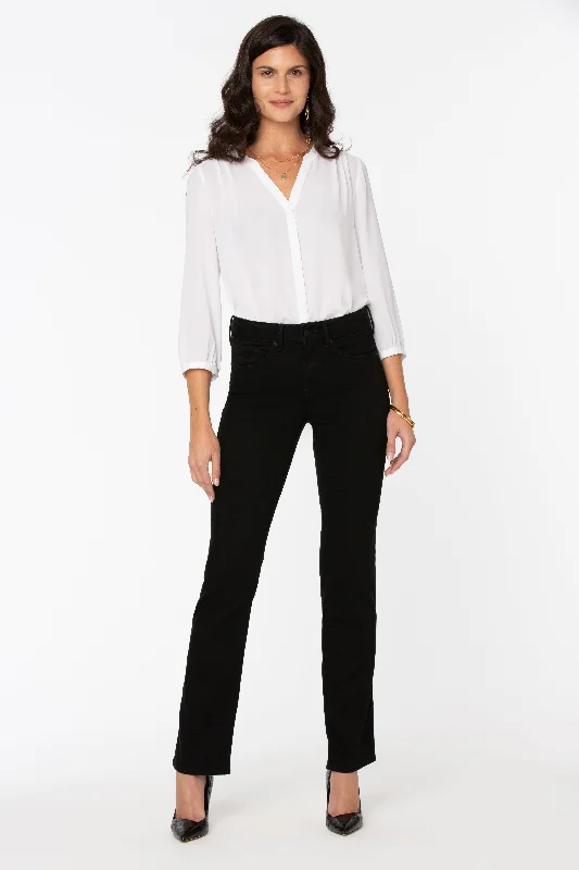 Seasonal Sale NYDJ - Marilyn Straight Jeans - Black - PETITE