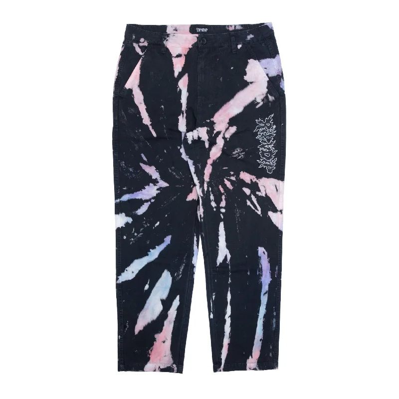 Everyday Wear Blaze Pants (Black/Peach/Purple Tie Dye)