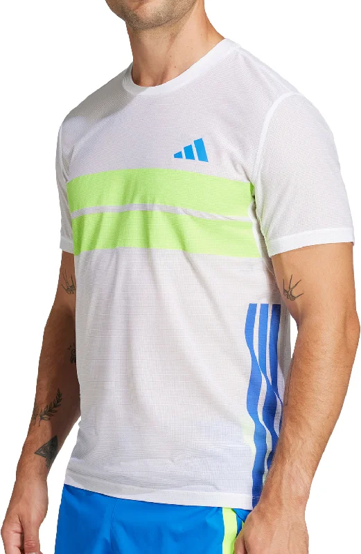 Flash Sale Online adidas Adizero Retro Short Sleeve Mens Running Top - White