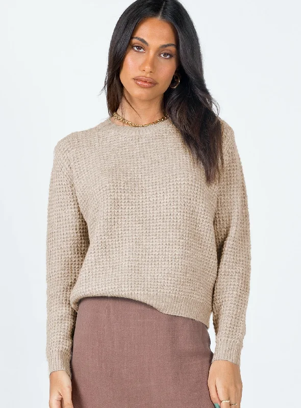 Chic Casual Style Anica Sweater Beige