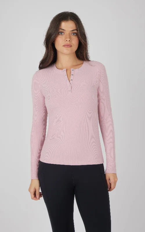 Elevate Your Wardrobe Heavenly Rib  Long Sleeve Henley